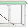 Lauko narvas triušiams, rudas ir baltas, 145x45x84 cm, mediena