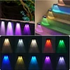 Lauko saulės sienos šviestuvai, 2 vnt., Rgb, atsparūs vandeniui