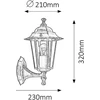 Lauko sieninis šviestuvas Velence Gold Antique E27 1x 60w Max