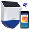 Lauko signalizacijos sirena su saulės baterija ir Wifi Tuya