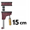 Layher Piher Prl400 pilno paviršiaus spaustuvas, 15 cm, maksimali spaudimo jėga 400 kg, rankena 8 cm