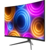 Lc-power lc-m27qc 27 colių lenktas žaidimų monitorius, qhd raiška 2560 x 1440, 180 hz, 1500r, 4000:1, va panelė, amd freesync, 1 ms mprt, 125.1% srgb, 93.8% dci-p3, dp/hdmi, juodas