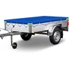 Lcautfr Priekabos tentas plokščias tentas 208 x 114 x 10 cm priekabos uždangalas Pvc neperšlampamas ir atsparus plyšimui su tentu virve atšvaitais kilpomis Stema Böckmann automobilių priekaboms 750 kg
