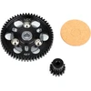 Lcx racing 1/10 rc crawler automobilio grūdinto plieno 32p 56t cilindrinė pavara su 15t žvaigždute, skirtas axial scx10 wraith, atnaujinimo dalys priedai