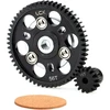 Lcx racing 1/10 rc crawler automobilio grūdinto plieno 32p 56t cilindrinė pavara su 15t žvaigždute, skirtas axial scx10 wraith, atnaujinimo dalys priedai