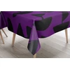 Le Jardin du Lin virtuvinė dekoratyvinė staltiesė, violetinė, juoda, 140 x 140 cm - sukurta ir pagaminta Turkijoje