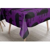 Le Jardin du Lin virtuvinė dekoratyvinė staltiesė violetinė juoda 140 x 140 cm - sukurta ir pagaminta Turkijoje