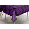 Le Jardin du Lin virtuvinis dekoratyvinis staltiesė, violetinė, juoda, 140 x 140 cm - sukurta ir pagaminta Turkijoje