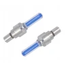 Led 30mm dviračio žibintai ant ventilio - 2 vnt. - mėlyni
