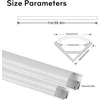 Led aliuminio profilis 1 m, 12 vnt. pakuotė U formos led juostoms / juostelei iki įsk. skaidrus dangtelis, galiniai dangteliai ir montavimo medžiagos