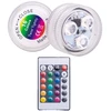 Led baseino lemputės jacuzzi rgb 5 vnt. su 1 nuotolinio valdymo pulteliu