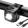 Led dviračio priekinis žibintas, usb įkraunamas dviračio žibintas su 600mah baterija, stvzo patvirtintas dviračio apšvietimas, ipx5 vandeniui atsparus dviračio žibintas vaikų dviračiui