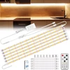 Led juosta 3m, šilta balta, su Rf pulteliu, virtuvei, spintelėms