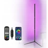 Led kampinė pastatoma grindų lempa rgb 160cm su nuotoliniu valdymu bluetooth programėle