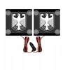 Led kampinės lentelės Vokietijos herbas 2 vnt. 15x15 cm
