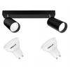Led lubinis šviestuvas su 2x Gu10 5,5w Led lemputėmis