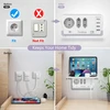 Led naktinė lemputė su stovu ir lizdu, naktinė lemputė su 4 usb-a ir 3 krypčių lizdo adapteriu, reguliuojamas automatinis šviesos jutiklis