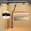 Led reguliuojamo ryškumo prisegamas juodas stalinė lempa su jutikliniu valdikliu, monitoriaus lempa, 70 cm ilgio, 24 w, skirta namų biurui, lanksti stalinė lempa biuro darbuotojams, skaitytojams ir architektams