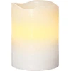 Led tikro vaško žvakė – Dinner Line Indoor – maitinama baterijomis – su laikmačiu – mirganti – >7,5 x ?10 cm – balta