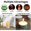 Led žvakės su nuotolinio valdymo pulteliu, 7.5x15cm