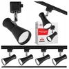Ledkia Šviestuvų sistema 2m bėgelis Gu10 reflektorius tuba spotinis šviestuvas Led x4