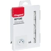 Legrand Neptune 3680w Sieniniai Lizdai su Įžeminimu, Balti, 6 vnt.