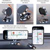 Leloco magnetinis telefono laikiklis automobiliui, 360° magnetinis telefono laikiklis automobiliui su lipniu pagrindu, 6 stiprūs magnetai ir 2 metalinės plokštelės, suderinamas su išmaniaisiais telefonais iki 6,5 colio, juodas
