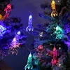 Lelyfit vidaus dekoratyvinės lemputės, dekoratyvinės lemputės, lauko lemputės su baterijomis, 3,0 m 20 led astronautų kosminio laivo raketų dekoratyvinės lemputės, vaikų kambariui, led raketų pakabinamos dekoratyvinės lemputės sodui, terasai, medžiams, va