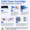 Lemero 219a 219x toneris, suderinamas su Hp Color Laserjet Pro Mfp 3302fdwg 3302sdwg 3302fdw 3302sdw 3302fdn 3302fdng 3202dn 3202dw, skirtas Hp 219 219a W2190a juodas žydras purpurinis geltonas (4 pakuotės)
