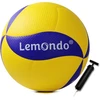Lemondo tinklinio kamuolys Pu minkštas paplūdimio tinklinio kamuolys minkštas vandeniui atsparus su pompa tinkamas naudoti patalpose ir lauke vandens kamuolys žaidimams treniruotėms paplūdimio kamuoliai
