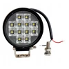 Lempа 12 x led cree apvali su jungikliu. Priekabos, kėbulo apšvietimas.