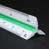 Leniar trikampio liniuotė 30 cm - plastikinė trikampė liniuotė - mastelio liniuotė trikampė - trikampė liniuotė 30 cm - architekto inžinieriaus mastelio liniuotė 2:1 1:1 1:2 1:2 1:2.5 1:5 1:15