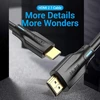 Lention Vention Aan 8k Hdmi kabelis 1 m juodas