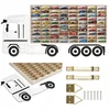 Lentyna automodeliams Hot Wheels 80 skyrelių sunkvežimis
