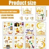 Leonshco 196 lapų ramadano langų paveikslėliai, lipnūs ramadano lipdukai, pvc žvaigždės mėnulio langų dekoracijos, eid mubarak dekoravimo langų lipdukai, ramadano dekoracijos vaikų kambariui, svetainei