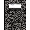 Leopardo rašto sąsiuvinis: kolegijos linijomis rašytojo sąsiuvinis mokyklai / mokytojui / biurui / studentui [tobulai įrištas * didelis * juodai baltas] (rašymo knygos – gyvūnų rašto kanceliarinės prekės)
