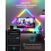 Lepro Ai Glide sieninis šviestuvas Wl1, sieninis šviestuvas su integruotu balso atpažinimu, muzikos sinchronizavimas, palaiko Alexa ir Google Assistant, Ai šviesos dizaino asistentas žaidimų vakarėlio sienų dekoravimui, 8 dalys ir 4
