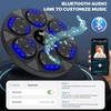 Leukoles muzikos bokso treniruoklis su bluetooth, led šviesos bokso treniruoklis su muzika ir bokso pirštinėmis, elektroninis bokso treniruoklis montuojamas ant sienos su 7 režimais