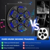 Leukoles muzikos bokso treniruoklis su bluetooth, led šviesos bokso treniruoklis su muzika ir bokso pirštinėmis, elektroninis bokso treniruoklis montuojamas ant sienos su 7 režimais