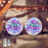 Lewondr Led rutulinis kalėdinis langų apšvietimas, 2 vnt., 14 cm, maitinamas baterijomis, vyšnių žiedų dekoratyvinis pakabinamas šviestuvas su 100 led lempučių, pakabinama led dekoracija, kalėdinis apšvietimas, langui, vidaus
