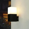 Licht-erlebnisse lauko sieninis šviestuvas E27, juodas, baltas, balkono lempa, namo siena, terasa, Ip44, mažas, aukštis: 16,5 cm, šviestuvas aukštyn, mažas akinimas, lauko sieninis šviestuvas