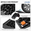 Liekumm 2 pakrovimo rampų rinkinys, didelio stiprumo automobilių rampa iki 6 t apkrovos, automobilių rampa automobiliui pakelti ir nuleisti, transporto priemonės priežiūrai, alyvos keitimui ir automobilių plovyklai