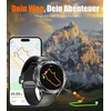 Lige gps išmanusis laikrodis vyrams, karinis, 48 mm, led žibintuvėlis/ip68 atsparus vandeniui/30+ dienų baterija, 1.43 amoled hd fitneso laikrodis su telefono funkcija, kompasas, barometras, altimetras, 110+ sporto režimų, android ios
