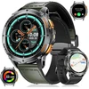 Lige gps išmanusis laikrodis vyrams, karinis, 48 mm, led žibintuvėlis/ip68 atsparus vandeniui/30+ dienų baterija, 1.43 amoled hd fitneso laikrodis su telefono funkcija, kompasas, barometras, altimetras, 110+ sporto režimų, android ios