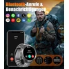 Lige išmanusis laikrodis vyrams su itin ilgu budėjimo režimu (80+), 1,73 colio amoled hd pedometro laikrodis su 900 mah baterija / bluetooth skambučiai / 110+ sporto režimų / miego stebėjimas, android ios išmanusis laikrodis, atsparus vandeniui