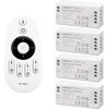 Lighteu®, Milight Miboxer nuotolinio valdymo rinkinys: 4 x paprastų reguliatorių rinkinys su 1 x belaidžiu 4 zonų rf nuotolinio valdymo pulteliu 4x Fut036s + Fut007