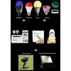 Lighteu®, Originalus Milight Miboxer spalvotas 4 zonų Rgbw reguliuojamas 2.4 Ghz Rf nuotolinio valdymo pultas, Fut096