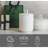 Like. by Villeroy & Boch Winter Glow pailgas indelis, apvalus, smėlio spalvos, tinkamas naudoti mikrobangų krosnelėje, žieminių kepinių indelis, stiklainis, kalėdos, saldainių laikymo indas, sausainių dėžutė, aukščiausios kokybės porcelianas
