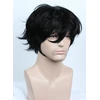 Linfairy Helovino kostiumo cosplay perukas P5 (trumpas, juodas)