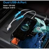 Linkstyle usb lizdas 12 v kemperiui, 4.8 a dvigubas usb a greito įkrovimo lizdo skydelis su įjungimo/išjungimo jungikliu automobiliams, laivams